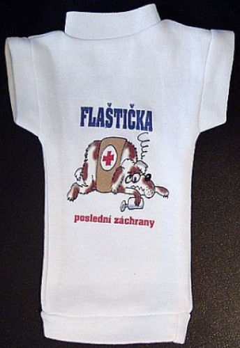 Tričko na flašku flaštička záchrany