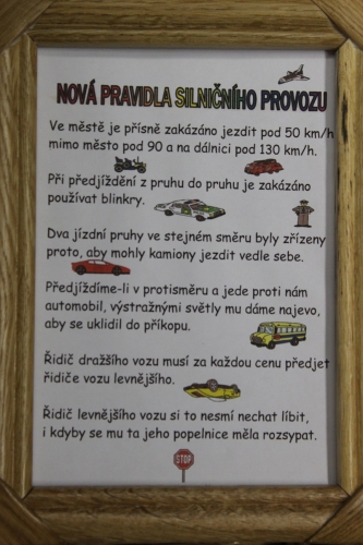 Rámeček - Pravidla silničního provozu
