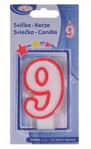 Narozeninová svíčka 9