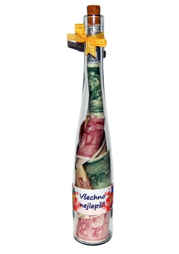 Láhev s penězi - Všechno nejlepší
