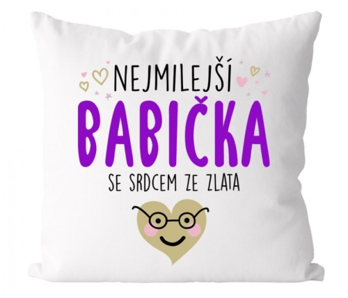 Polštářek pro nejmilejší babičku