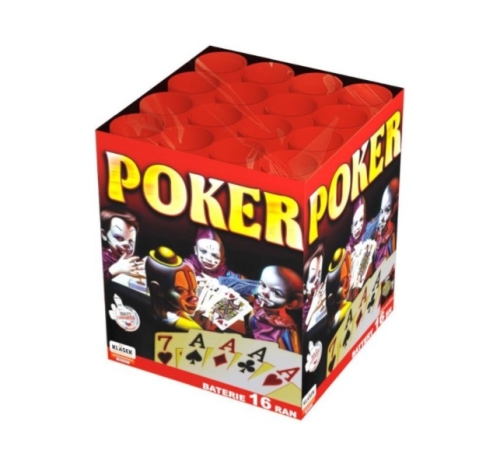 Poker kompaktní ohňostroj 16 ran