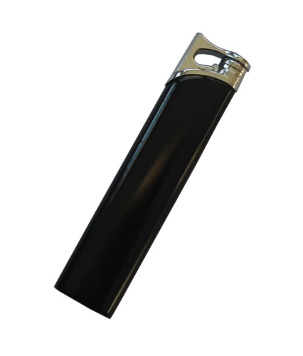 Černý kovový zapalovač