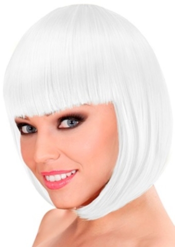 Mikádo paruka bílá