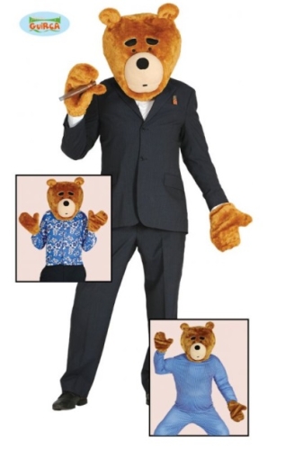 Kostým medvěd - Hlava a ruce