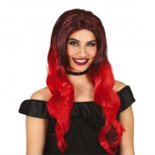 Černočervená paruka 