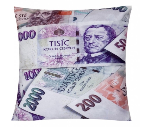 Polštář plný peněz