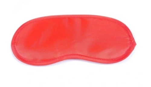 Saténová maska na oči červená