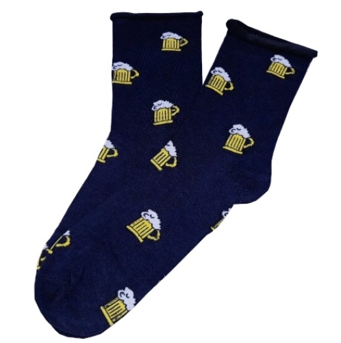 Ponožky pivo - tmavě modré