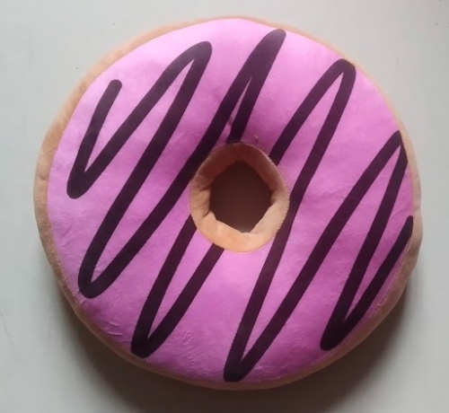 Polštář donut růžový