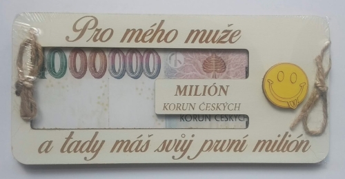 Dřevěné přání pro mého muže