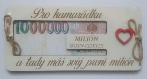 Dřevěné přání pro kamarádku