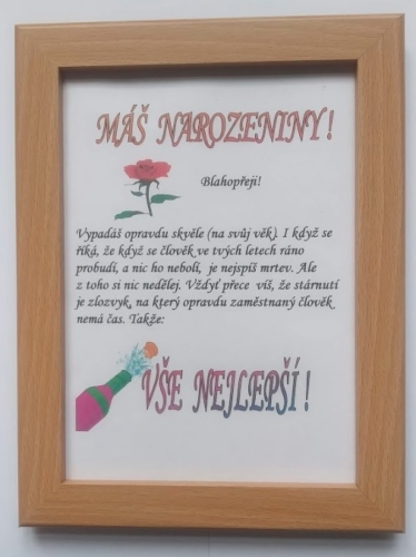 Rámeček - Máš narozeniny