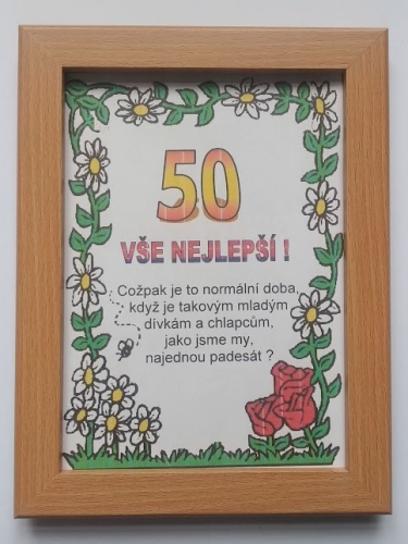 Rámeček - 50 vše nejlepší