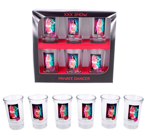 Svlékací skleničky ženy 6 ks