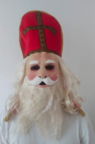 Maska Mikuláše s mitrou