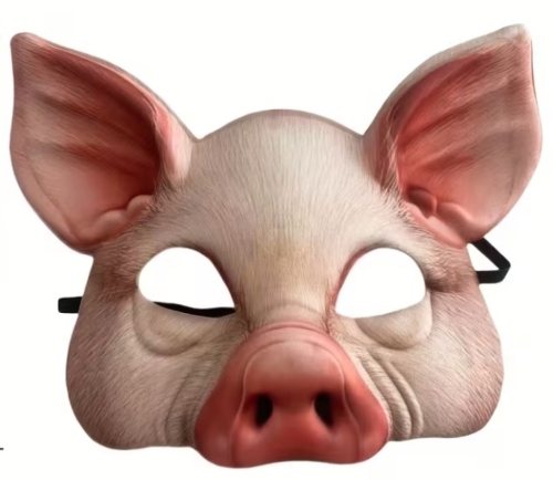 Maska prasátko domácí