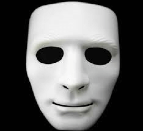 Maska plastová bílá Maska plastová bílá