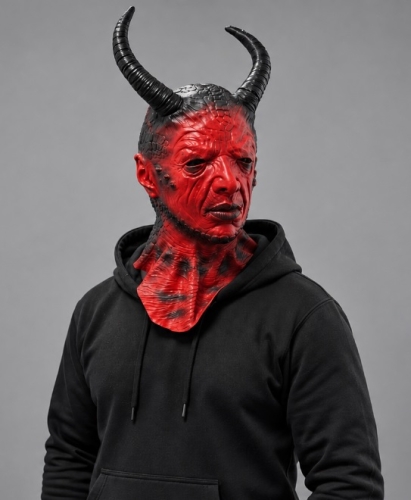 Latexová maska čerta